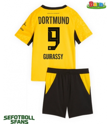 Borussia Dortmund Serhou Guirassy #9 Hemmaställ Barn 2026-27 Kortärmad (+ Korta byxor)